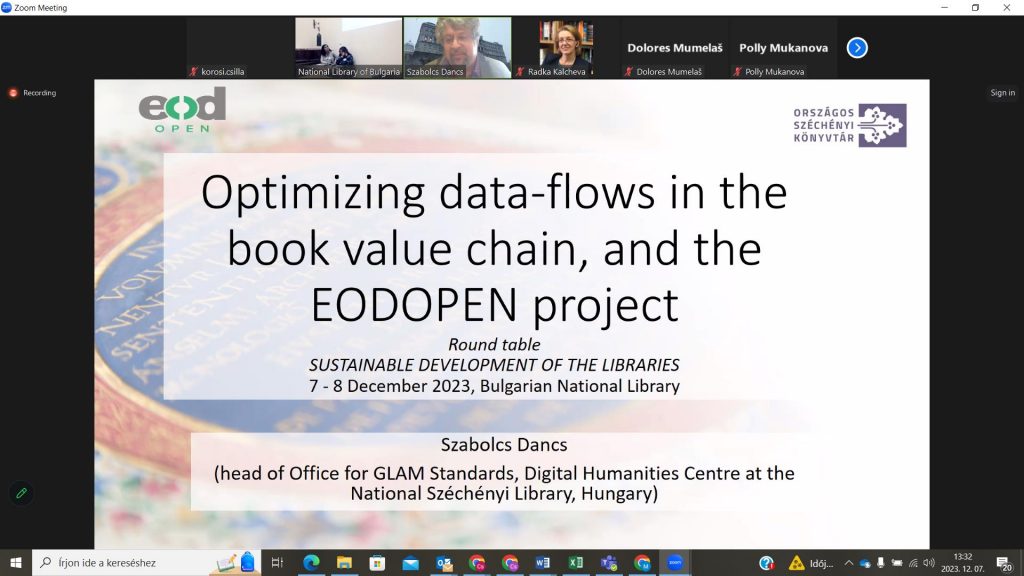 Online előadásaink az EODOPEN-ről a bolgár nemzeti könyvtár konferenciáján